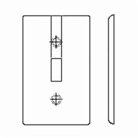 LEVITON Wallplates Eb Wp 2G Tgl Sw Thermopl 80709-E